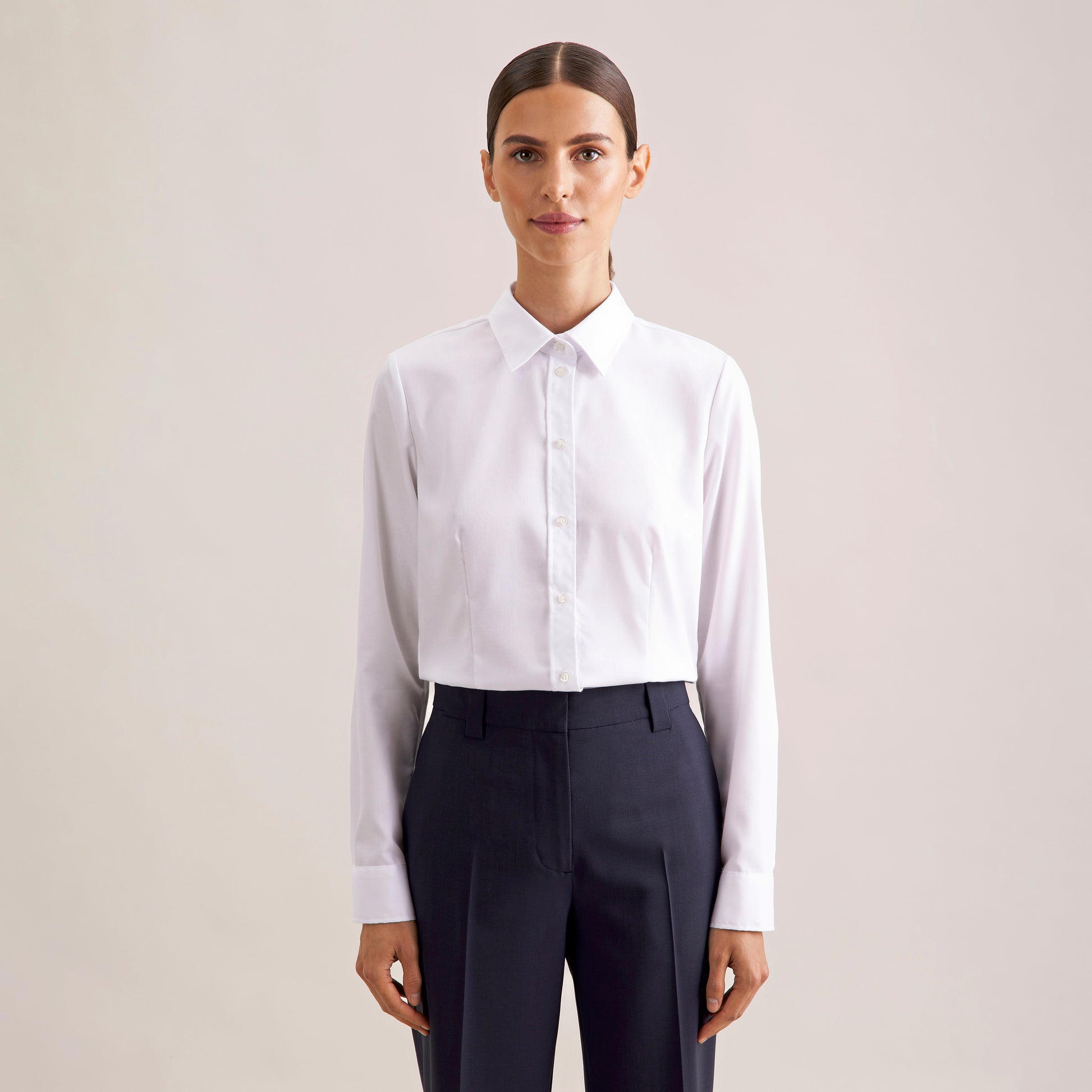 Seidensticker Damen Regular Fit Bluse Fine Twill Long Sleeve