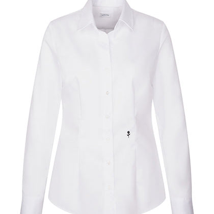 Seidensticker Damen Slim Fit Bluse Fine Twill Long Sleeve