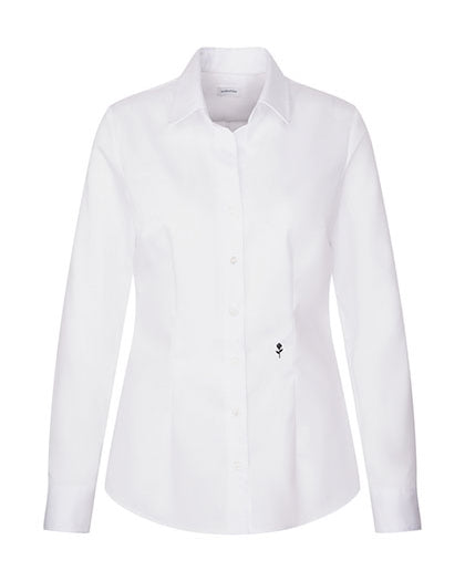 Seidensticker Damen Slim Fit Bluse Fine Twill Long Sleeve