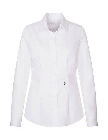 Seidensticker Damen Slim Fit Bluse Fine Twill Long Sleeve