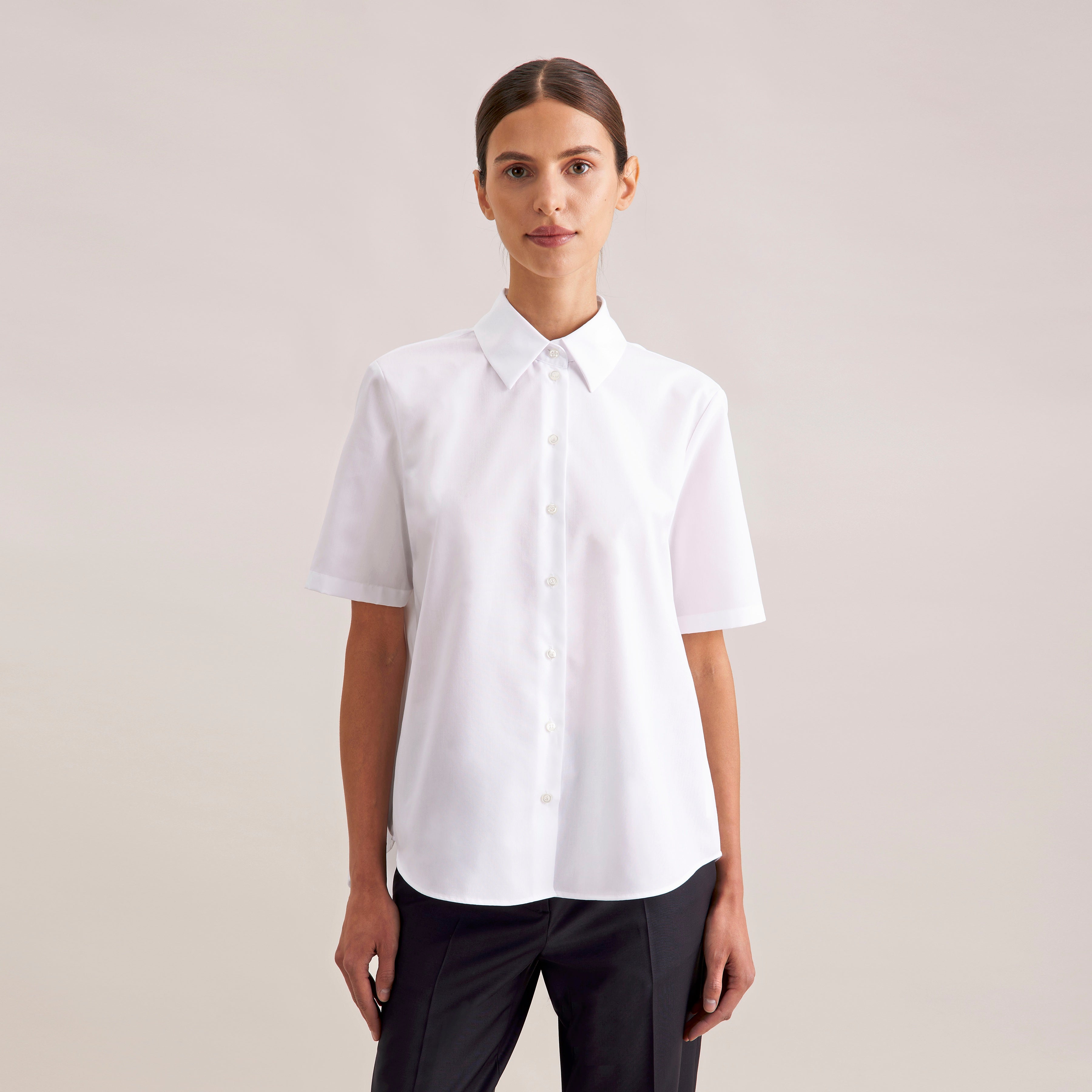 Seidensticker Damen Oversize Bluse Popeline Short Sleeve