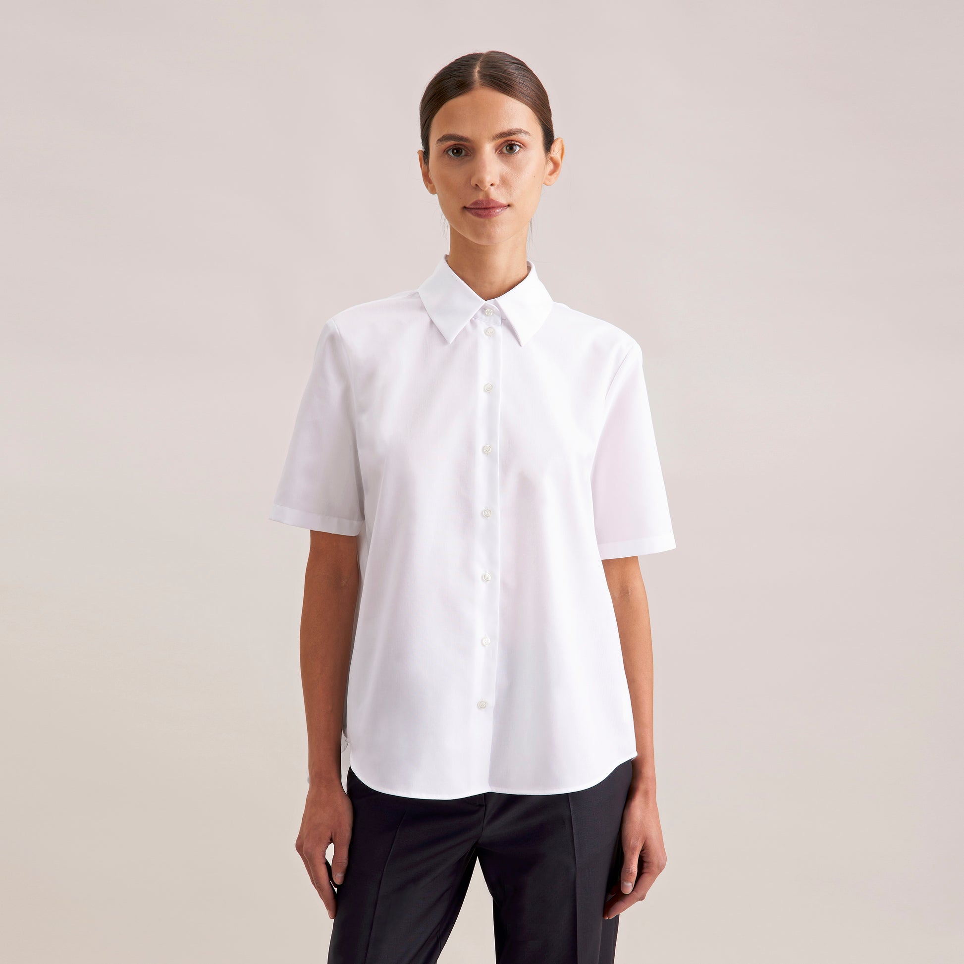 Seidensticker Damen Oversize Bluse Popeline Short Sleeve