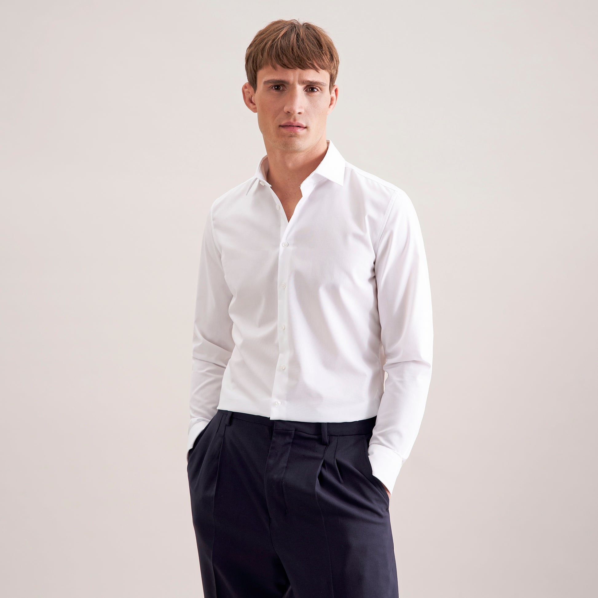 Seidensticker Herren Slim Fit Hemd Long Sleeve