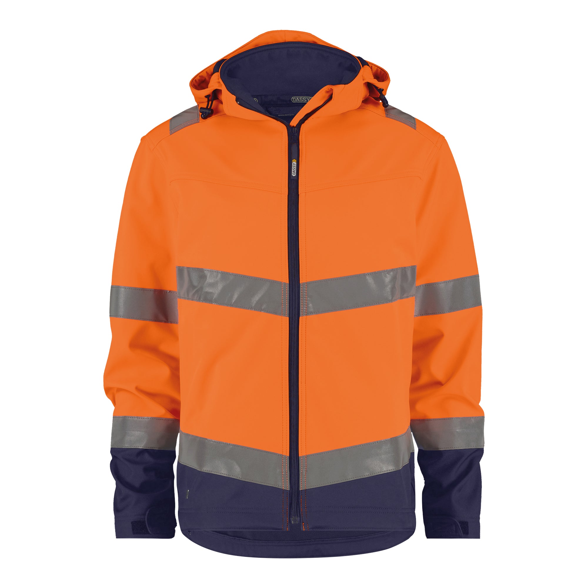 DASSY® Herren Malaga Warnschutz-Softshelljacke