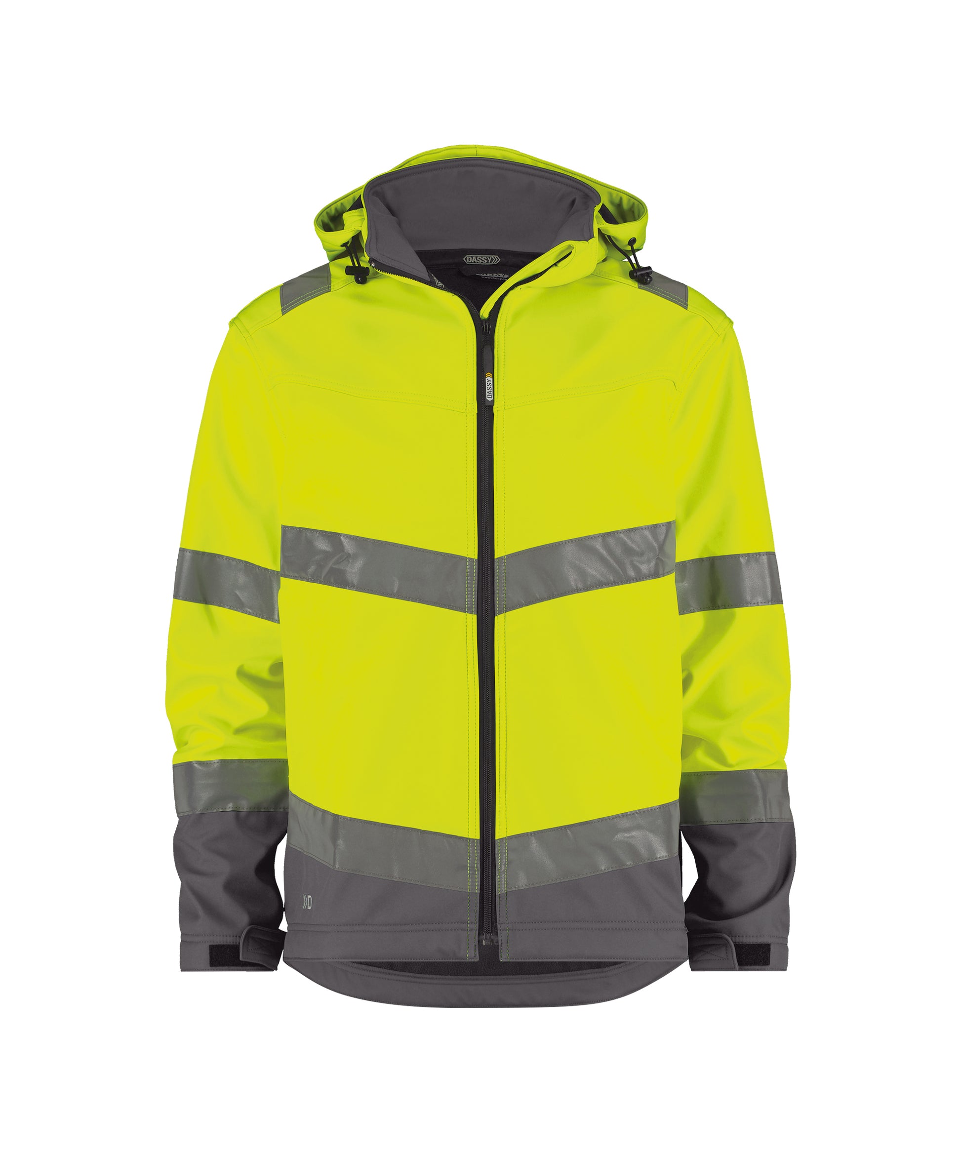 DASSY® Herren Malaga Warnschutz-Softshelljacke