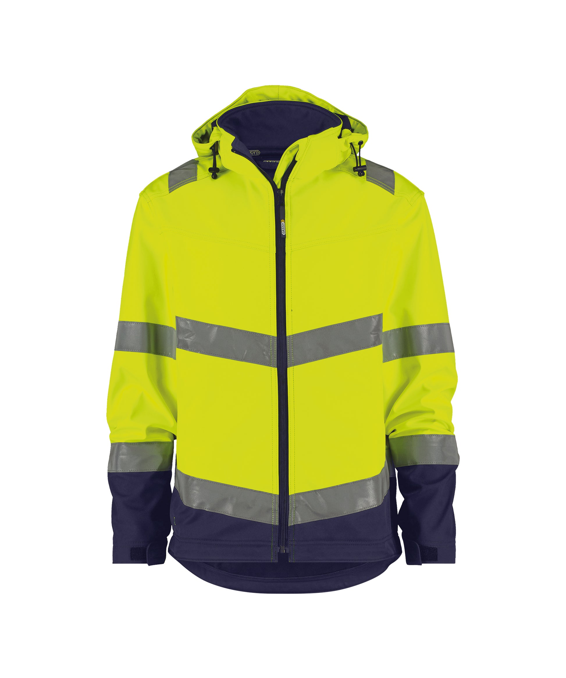 DASSY® Herren Malaga Warnschutz-Softshelljacke